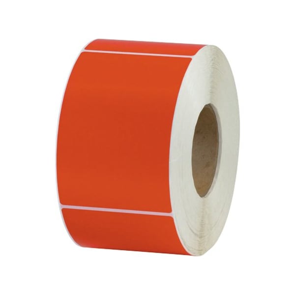 Partners Brand Thermal Transfer Labels, 4" x 6", Red, PK4 THL130RD - main