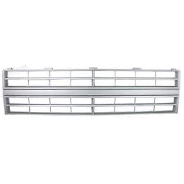 Sherman Parts Grille with Single Rectangle Headlamp without Molding Holes for 1985-1987 Pickup, Argent SHE899-99-4 - main