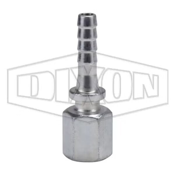 Dixon 3500 Nipple, 1/4 In, Fnpt x Hose Shank, Steel, Zinc Plated, Domestic 3542 - main