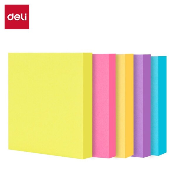 Deli Pop-Up Notes 3x3, Neon Assorted Refills, 100 Sheets, 12PK EA915 - main