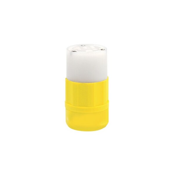 Leviton Industrial Grade Connector 20 Amp, 250 Volt 5469-CY - main