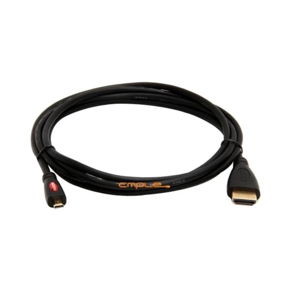 Cmple 459-N MICRO HDMI to HDMI cable Gold Plated for Cell phones 6 FEET 459-N - main
