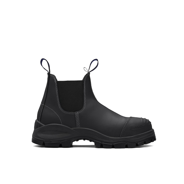 Blundstone Steel Toe Slip-On Elastic Side Boots W/ Kick Guard, Black, Au Size 9.5, Us Size 10.5 990-095 - main