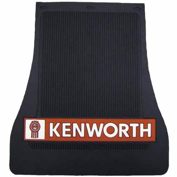 Ilc Repl. For Kenworth W900L Aerocab Year 2012 Front Tapered Rubber Mud Flap W/ Kenworth Logo 13 1 WZ-EQHL-E - main