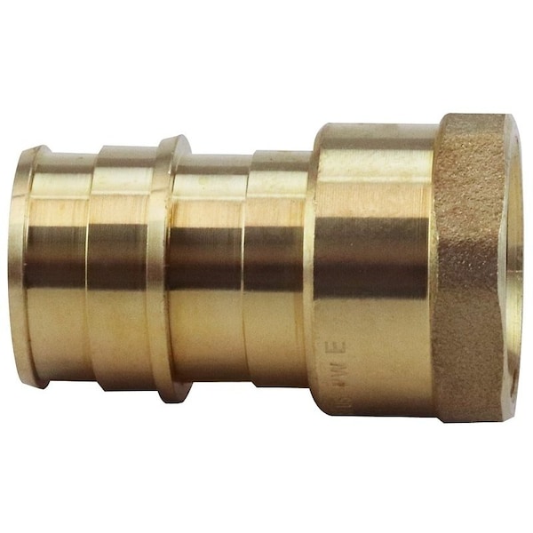 Apollo Valves ExpansionPEX Series Pipe Adapter, 34 x 12 in, Barb x FNPT, Brass, 200 psi Pressure EPXFA3412 - main