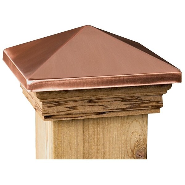 Ufpi Deckorators Maine Ornamental Post Cap, 4 in L, 4 in W, Cedar Wood 72217 - main