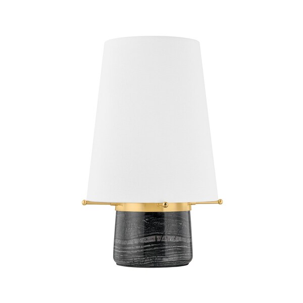 Hudson Valley Lighting Central valley 8.25 in. Rechargeable Table Lamp Aged Brass L4751-AGB - main