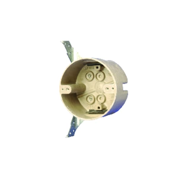 Allied Moulded Products Allied Moulded FiberglasBox New Work 22-1/2 cu in Round Fiberglass 1 gang Electrical Box Beige H9350=HLK - main