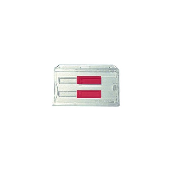 Brady BADGE HOLDER, S5D TRANSPARENT CARD DISPENSERS W/RED EXTRACTOR SLIDE 1840-6400 - main