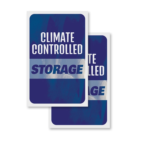 Signmission Climate Controlled Storage, Vinyl Decals Only 24 Inch x 36 Inch, Vinyl Decal, 2PK DSB-2436-2PACK-30364 - main