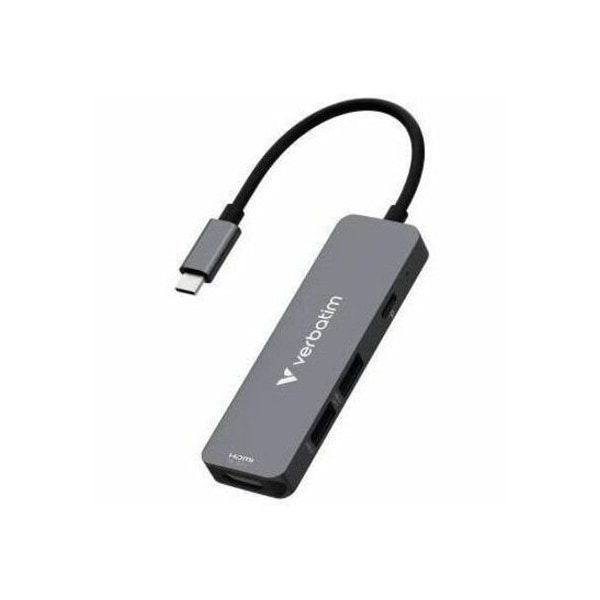 Verbatim Americas USB-C ESSENTIALS MULTIPORT HUB - 4 PORTS 32155 - main