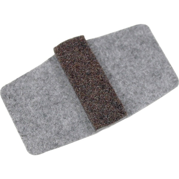 Lorell Wraparound Floor Savers - Gray - 16/Pack 49319 - main