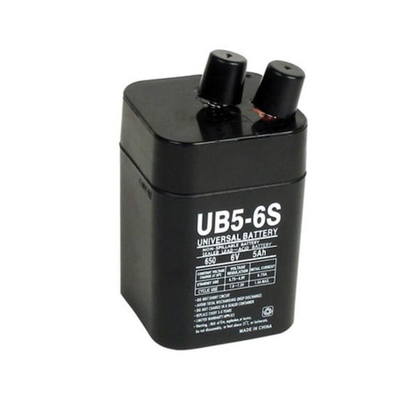 Upg 86455 6 V 5amp Spring Top SLA Battery, 2PK 8292401 - main
