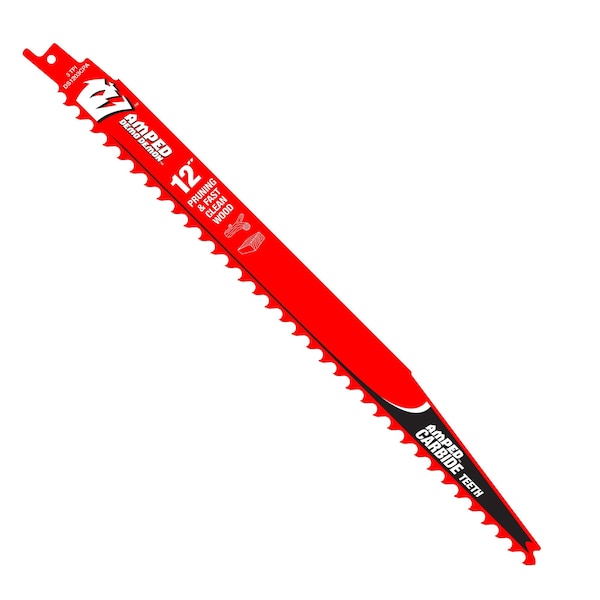 Diablo Reciprocating Saw Blade, Demo Demon, 12 in, 3 TPI, Carbide Teeth, Pruning/Clean Wood DS1203CPA - main