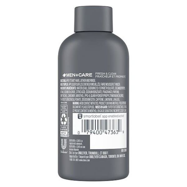 Dove Men+Care Fresh Clean Shampoo Plus Conditioner, 3 Ounce, 12PK 69774304 - main