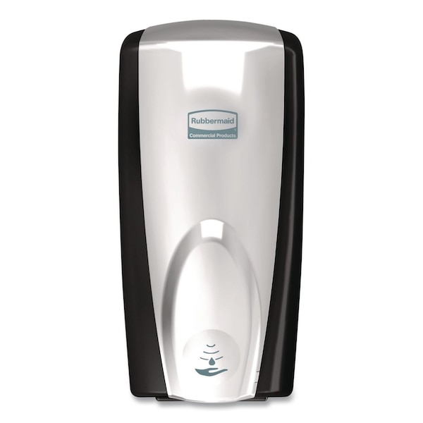 Rubbermaid Commercial AutoFoam Touch-Free Dispenser, 1100 mL, 5.2"x5.25"x10.9", Black/Chrome FG750411 - main