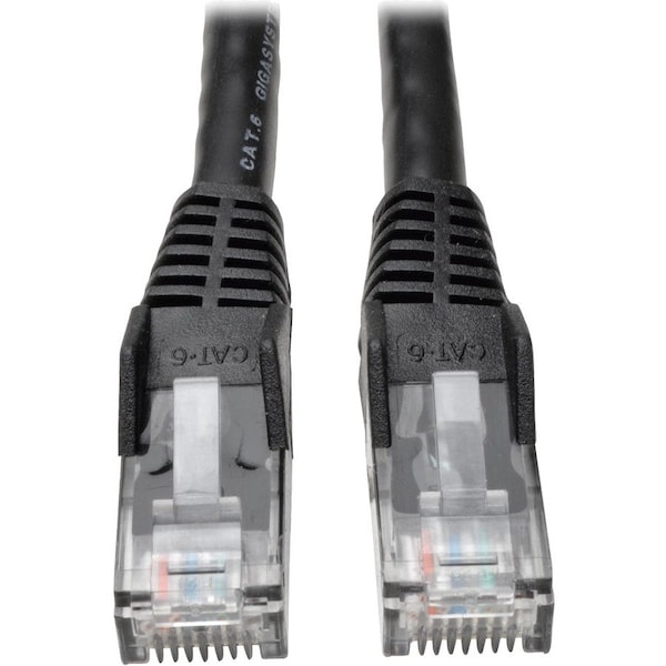 Eaton Tripp Lite Series Cat6 Gigabit Snagless Molded UTP Ethernet Cable RJ45 M/M, PoE, Black, 35 N201-035-BK - main