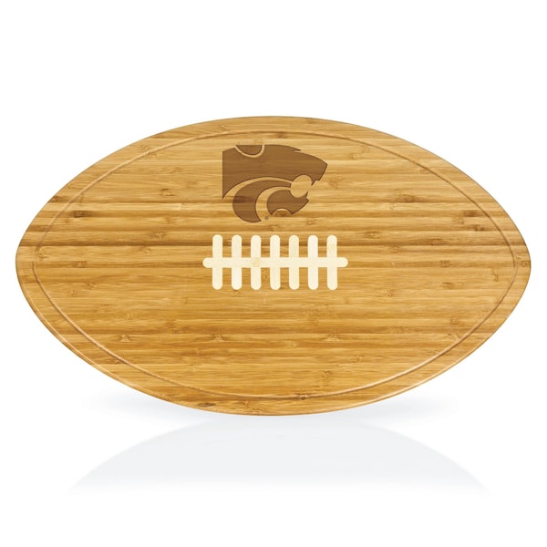 Picnic Time Family Of Brands NCAA Kansas State Wildcats Kickoff Football Cheese Board - Novelty Charcuterie Board 908-00-505-253-0 - main