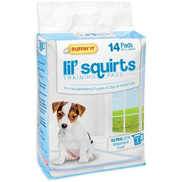 Ruffinit Lil' Squirts Dog Training Pad, 22 in L, 21 in W, CottonPlastic 82014 - main