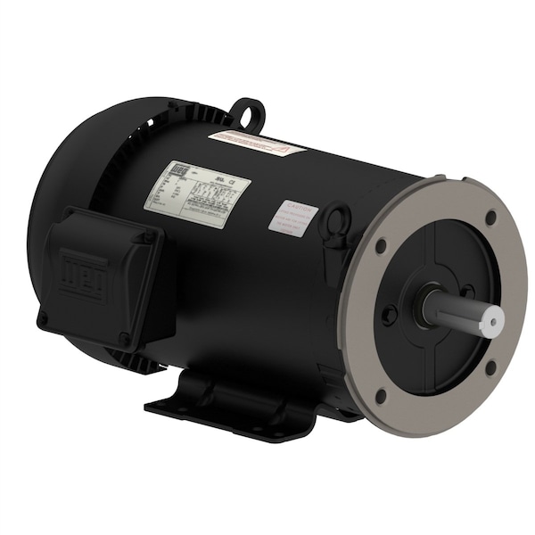 Weg 3Hp 4P 182/4Tc 3Ph 230/460// 190 220/380-415V 60Hz Ic411- Tefc-Foot Mt, Rolled Stl Nema 00318ET3E182TC-S - main