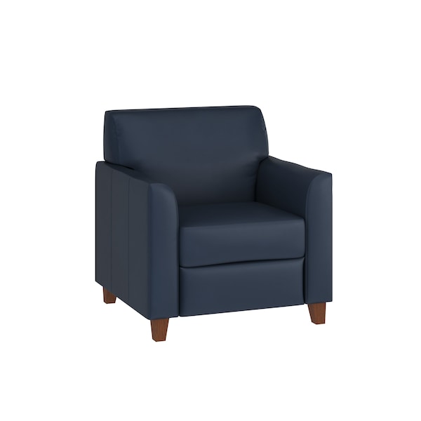 Flash Furniture HERCULES Diplomat Series Navy LeatherSoft Chair BT-827-1-NVY-GG - main