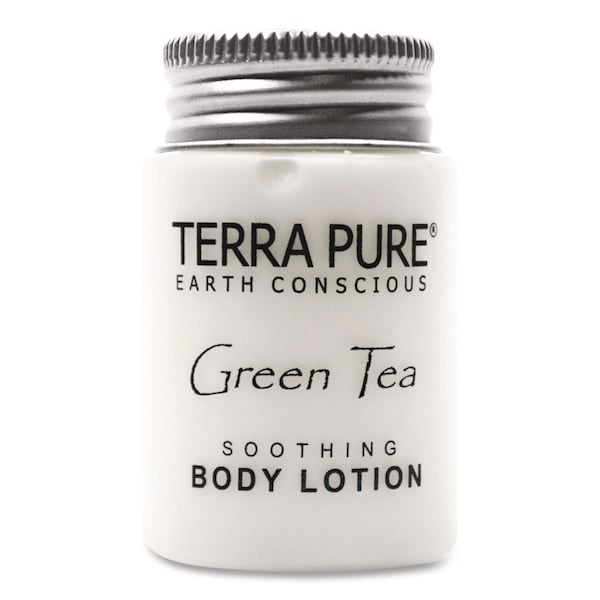 Diversified Hospitality Solutions Terra Pure Body Lotion Jam Jar, 1 oz Jar, Green Tea and Lemongrass Scent, 300PK TP03L100 - main