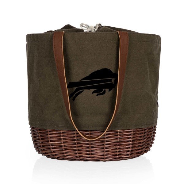 Picnic Time Family Of Brands NFL Buffalo Bills - Coronado Canvas and Willow Basket Tote 203-00-140-044-2 - main