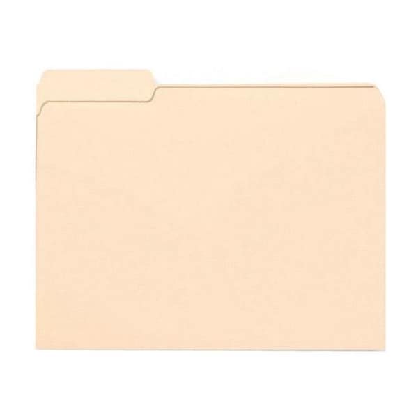 Nature Saver File Folders- 1-Ply- 11Pt.- .33 Cut Asst. Tab- Letter- MA NAT00836 - main