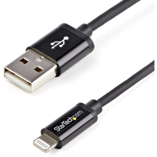 Startech.Com 1M BLACK 8-PIN LIGHTNING TO USB CABLE USBLT1MB - main