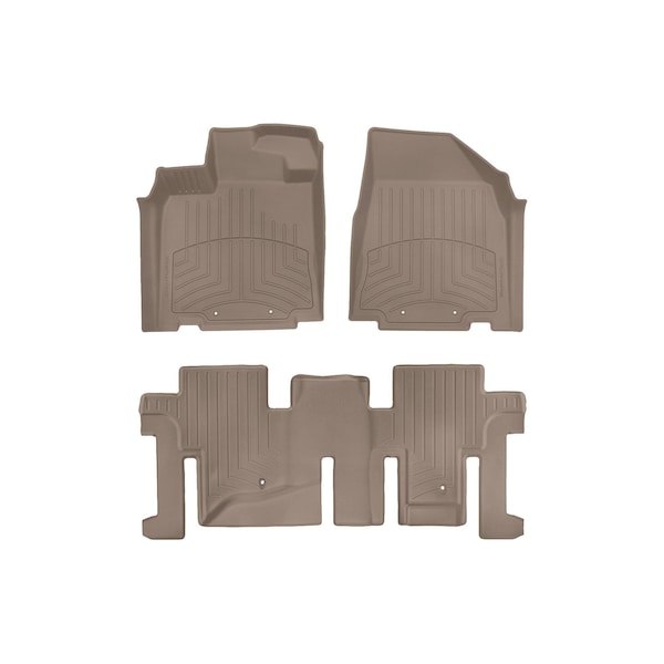Weathertech Tan, Front and Rear FloorLiner HP 45445-1-2IM - main