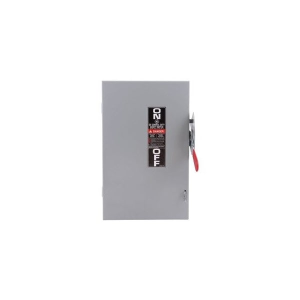 Ge Safety Switches TG 2P 60A 240V 50/60Hz 1Ph Fusible 3Wire NEMA 1 TG3222 - main