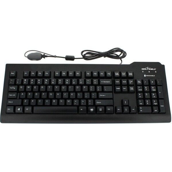Sealshield Seal Shield Silver Seal Glow Waterproof Keyboard Long Cable SSKSV207GL - main