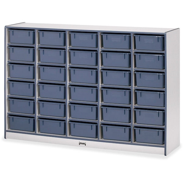 Jonti-Craft Rainbow Accents 30 Tub Mobile Storage, with Tubs, Navy 4031JCWW112 - main