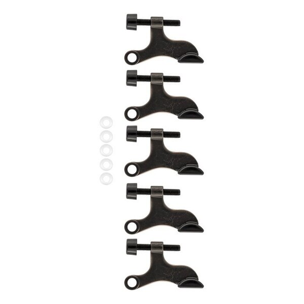 National Hardware Hinge Pin Door Stop, 2-1/16 in Projection, Zinc, Oil-Rubbed Bronze, 5PK N830-565 - main