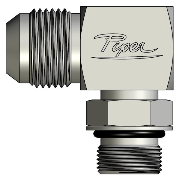 Piper Male JIC to Male O-Ring Boss Adjustable 90 Degree Elbow 1-1/4in. Male JIC-1in. Male O-Ring Boss 0790-20-16 - main