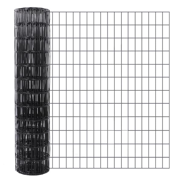 Edendirect 48 in. x 50 ft. 16-Gauge Black PVC Coated Mesh for Garden Border Fencing Roll, Dog Fencing ED-X003Z48888 - main