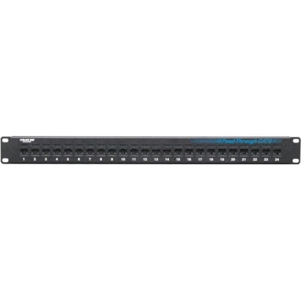 Black Box Cat6 Feed-Through Patch Panel, Unshielde, RJ45 JPM818A - main