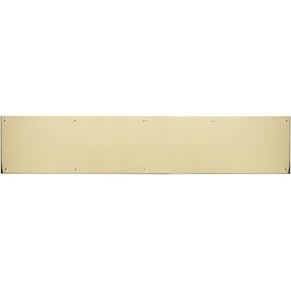 Brass Accents 6 in. x 34 in. Kick Plate Polished Brass-Aluminum Adhesive Mount A09-P0634-628ADH - main