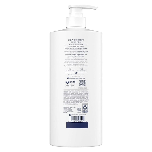 Dove Damage Therapy Daily Moisture Shampoo, 28 Fluid Ounce, 4PK 64350202 - main