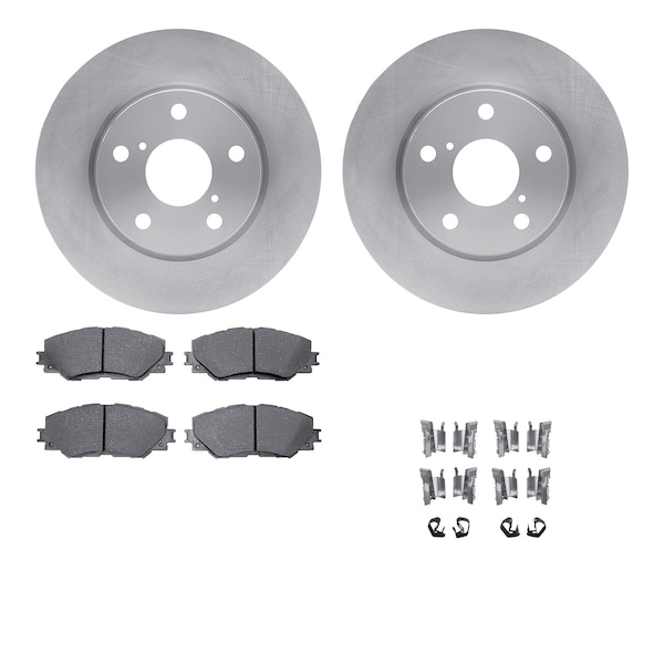 Dynamic Friction Co DFC Brake Rotor with 5000 Brake Pads and Hardware Kit 6512-76668 - main