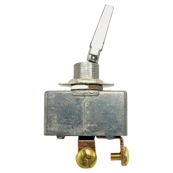 Calterm Toggle Switch, 35 A, 12 VDC, Screw Terminal, Chrome Housing Material 41770 - main