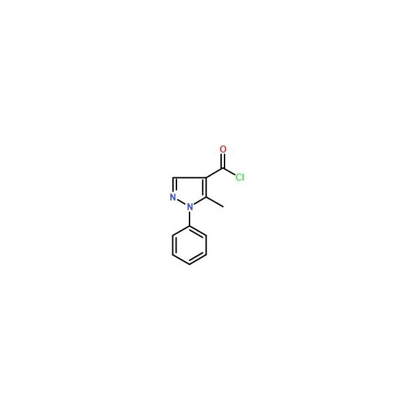Ak Scientific 5-Methyl-1-phenylpyrazole-4-carbonyl chloride (250mg), CAS 205113-77-5 6937AD-250mg - main