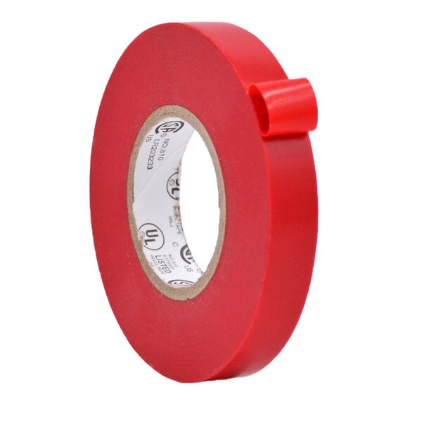 Wod Tape ETC766MS General Purpose Electrical Tape Red UL/CSA listed core: 1/2 in. X 66 ft, 192PK WOD ETC766MS-00500-192-66-RED - main