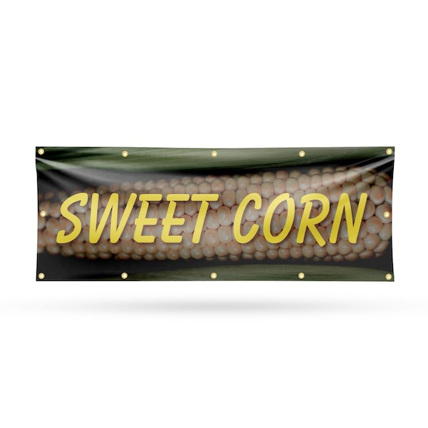 Signmission Sweet Corn, 48 Inch x 120 Inch, Vinyl Banner B-120-30876 - main
