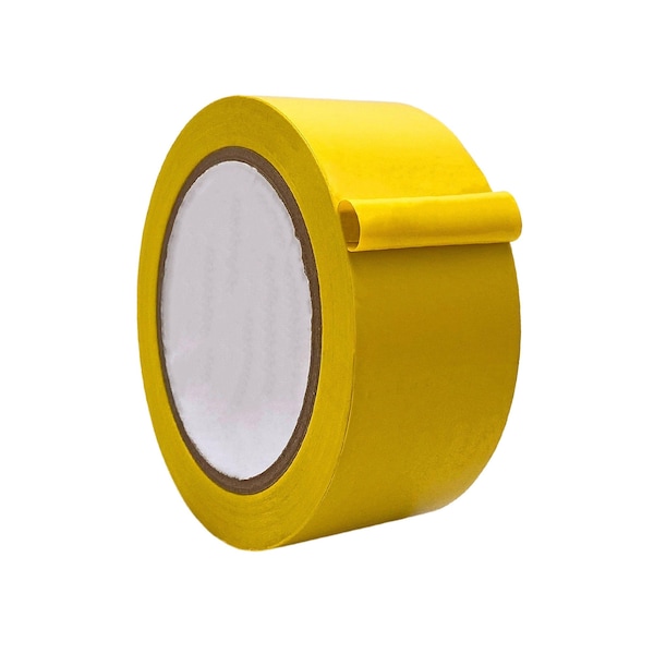 Wod Tape Floor Marking Tape, PVC, Yellow, 2 inch (48mm) W., 6 mil Thickness, 24 PK WOD VTC366-02000-24-36-YEL - main