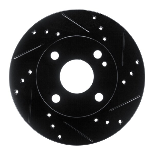 Dynamic Friction Co DFC Brake Rotor - Drilled and Slotted - Black 633-80022R - main