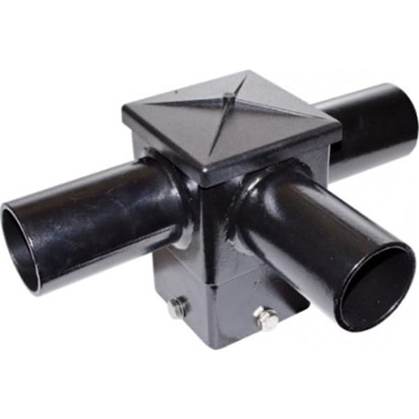 Intense P-BRK-ST7525-3-L-B 4 x 4 in. Post Mount with Three -3 Horizontal Arms, Black - 6.70 x 12 x 8 in. IN2939439 - main