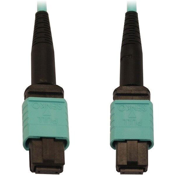 Eaton Tripp Lite Series 40/100/400G Multimode 50/125 OM3 Fiber Optic Cable 12F MTP/MPO-PC F/F, N844B-10M-12-P - main