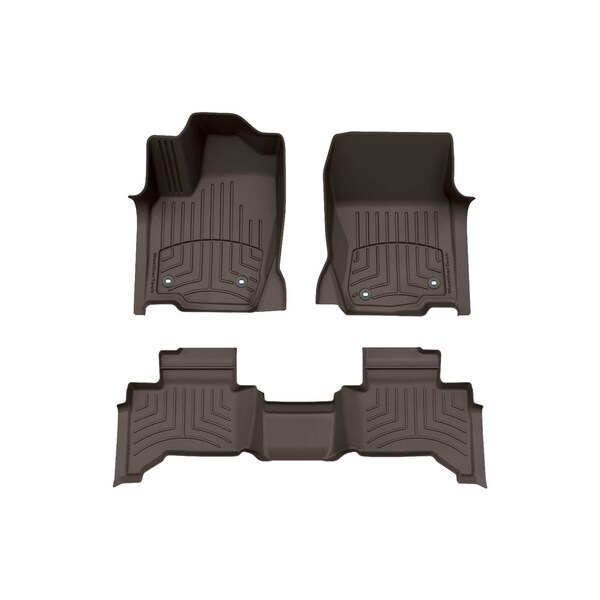 Weathertech Cocoa, Front and Rear FloorLiner HP 471874-1-3IM - main