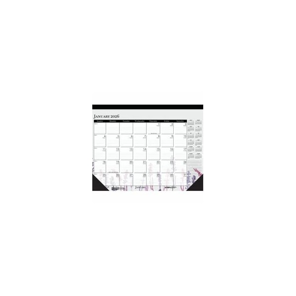 House Of Doolittle Recycled Contempo Desk Pad Calendar, 18.5x13, Wild Flowers, 2021 1976 - main